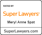 Super Lawyers award badge with text.